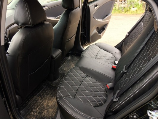 Каркасные авточехлы на Hyundai Solaris